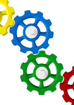Colorful gear concept 5