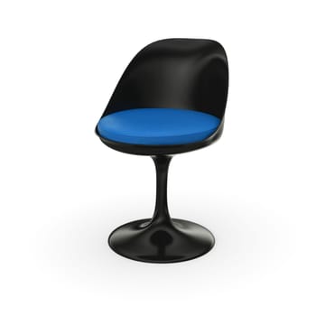 Retro Design Chair - Black Blue
