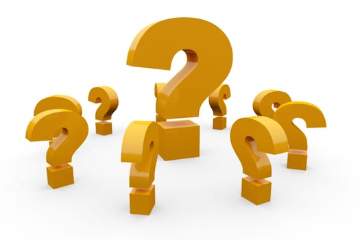 Questions about questions Concept - Orange 2