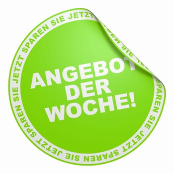 3D Sticker Light Green - Offer of the week!