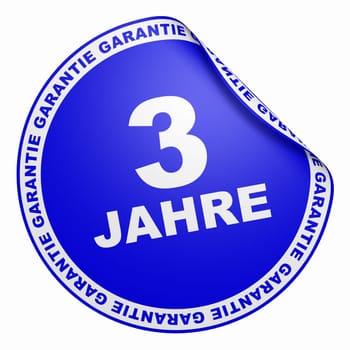 3D Sticker Dark Blue - 3 years warranty