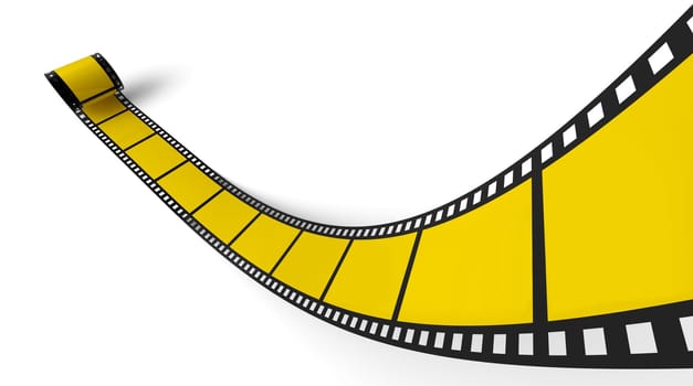 Blank Film Roll Yellow Black 06