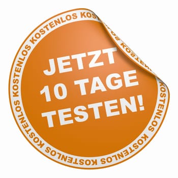 3D Sticker Orange - Test now for 10 days