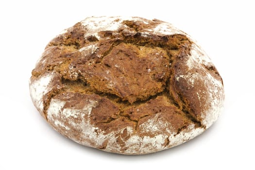 Bread,fresh crispy loaf of bread on a white background