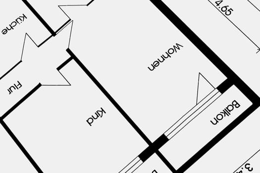 Floor plan of an apartment