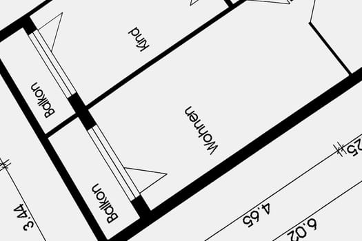 Floor plan of an apartment