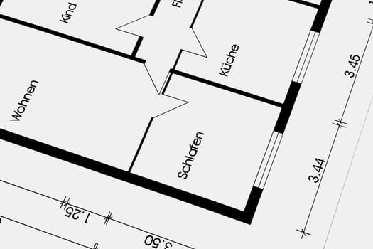 Floor plan of an apartment