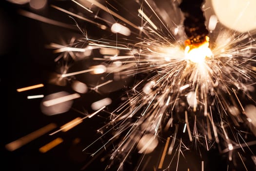 Sparkler on New Year's Eve