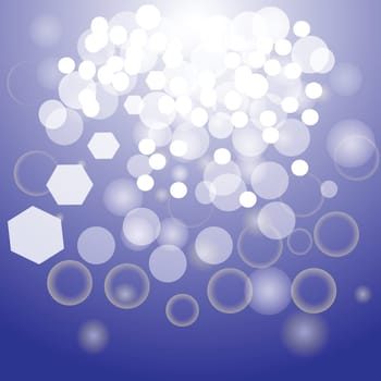 colorful illustration with blue abstract background for your design