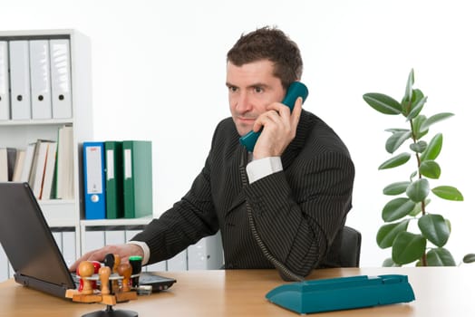 businessman on the phone