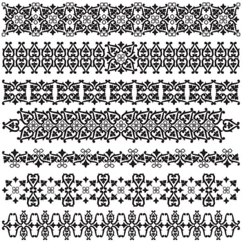studied the eastern border set of antique patterns