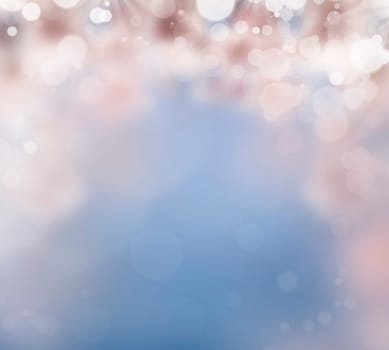 Spring background with colorful lights