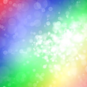 Spring background with colorful lights