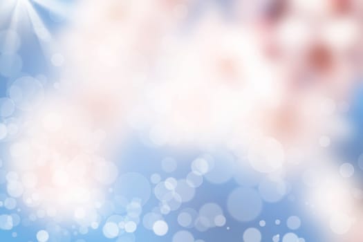 Spring background with colorful lights