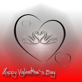 Valentine background objects prepared for the occasion