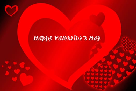 Valentine background objects prepared for the occasion