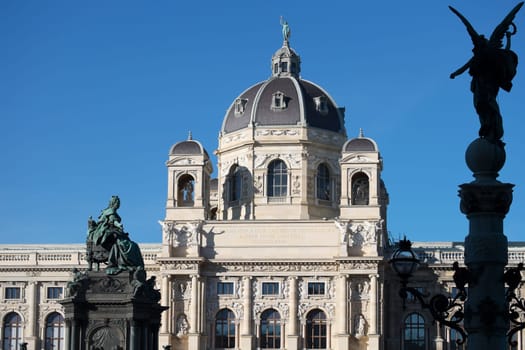 Maria Theresa Monument Vienna,landmark and destination in front of the Natural History Museum