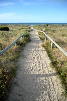 An abstract australian coastal seaside beach image