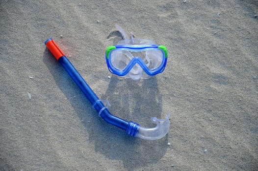Swimming gear isolated against a white background