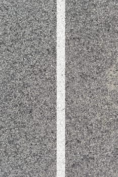 A close up shot of road markings