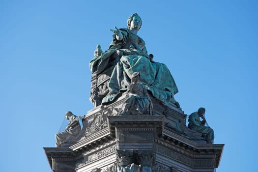 Maria Theresa,monument on Maria-Theresien-Platz in Vienna