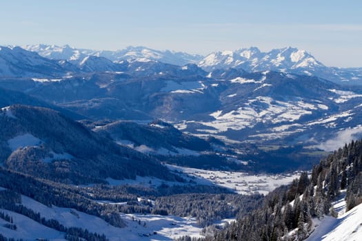 Winter mood in the mountains