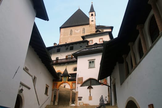 The beauty of the monastery of San Romedio in Italy
