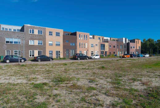 modern new residential houses in almere, netherlands