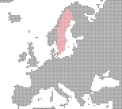 Sweden - Series: Pixel Map Europe