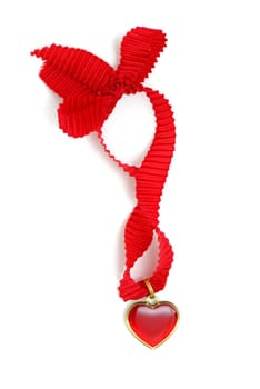 Red heart and ribbon