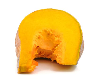 Sliced Pumpkin Isolated on White