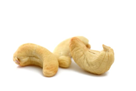 cashews isolated on white