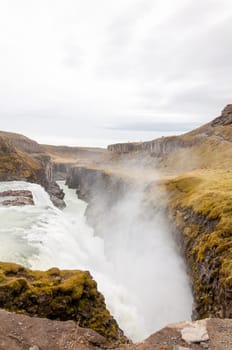 Gullfoss waterfall on Hvita river - Iceland