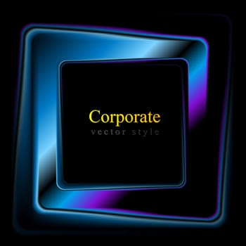 Abstract dark square shape background. Vector logo eps 10