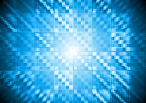 Abstract blue hi-tech motion design