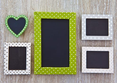 Background made of wood with various small panels