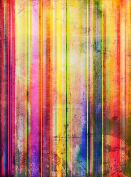 Watercolor Abstract Pattern Old Stripe