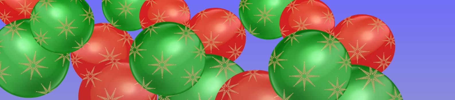 Simple pattern of colorful bright Christmas bauble banner timeline header smartphone or tablet with red and green xmas balls decoration