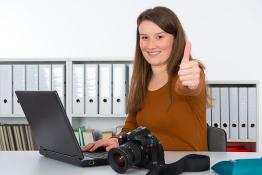 Young photographer is successful