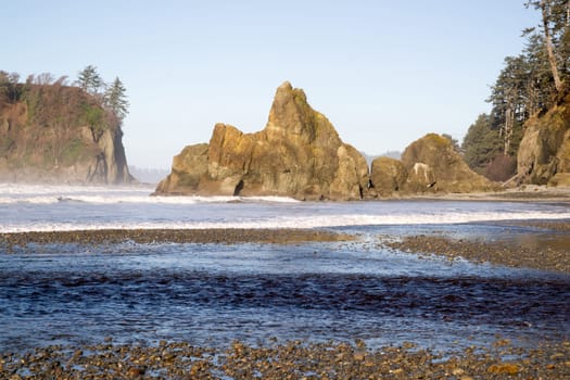 Olympic National Park Landscape Paciifc Ocean Coastal Scene