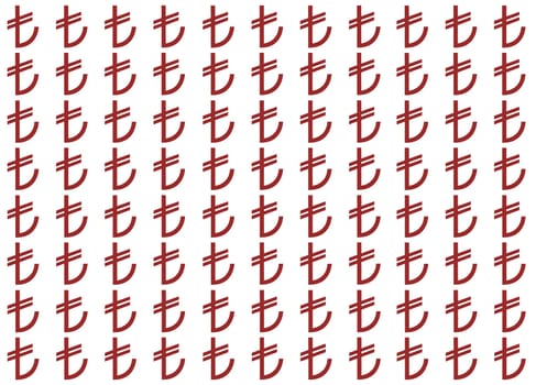 turkish lira sign, vector