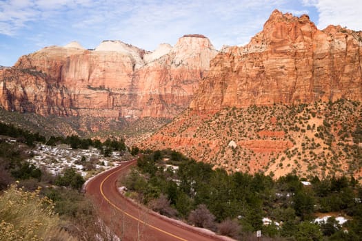 Here we see the Sundial and Alter of Sacrifice in Zion National Park
