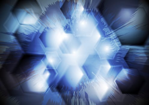 Abstract tech grunge vector background