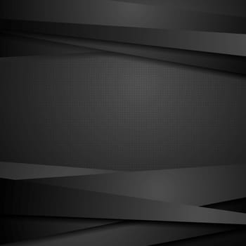 Abstract black stripes tech background