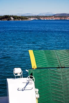 Ramp of a ferry in Croatia