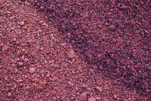 Grape pomace from pressing