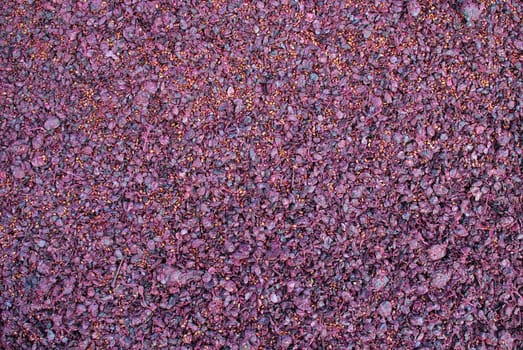 Pomace residue during pressing