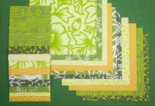 Handmade paper textures assortment