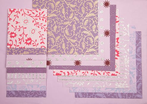 Handmade paper textures assortment