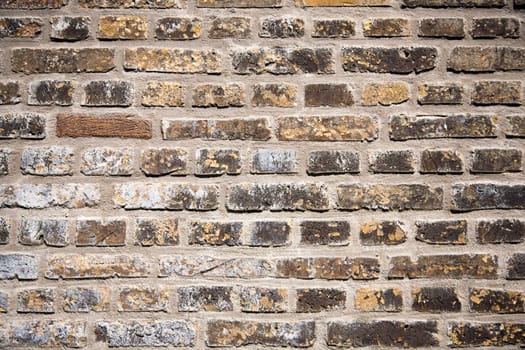 Close up image of a brick wall background.